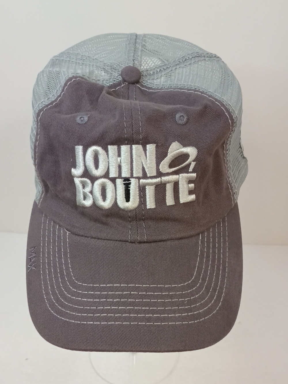 John Boutte New Orleans Jazz Embroidered Mesh Trucker Hat Gray OS